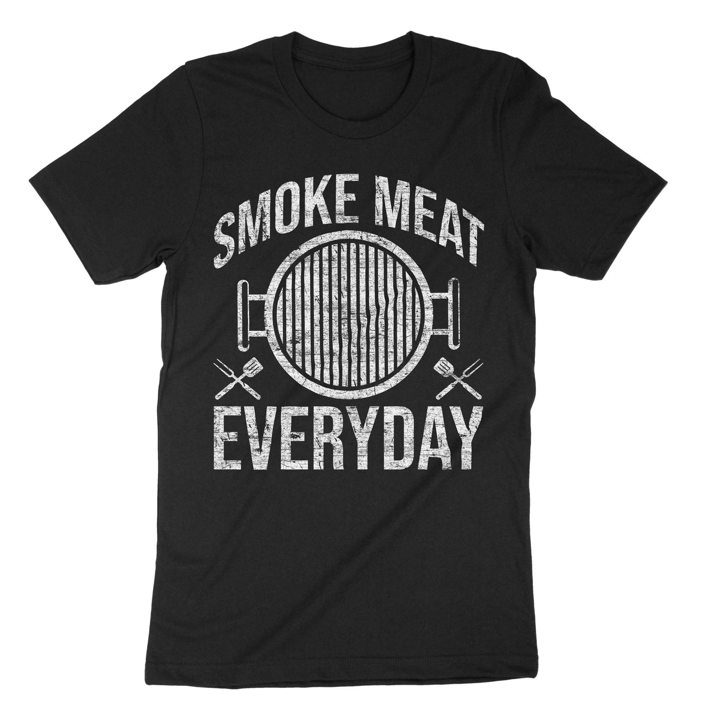 Black Smoke Meat Every Day T-Shirt#color_black