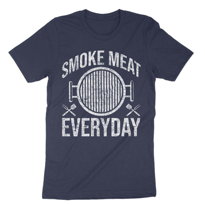 Navy Smoke Meat Every Day T-Shirt#color_navy