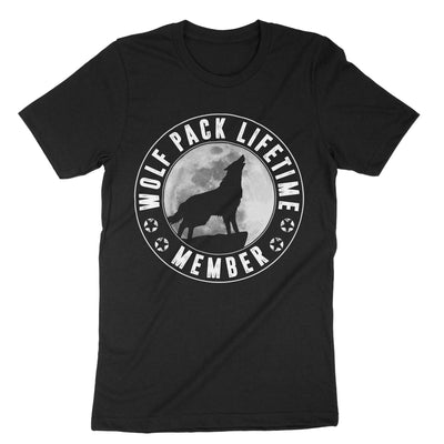 Black Wolf Pack Lifetime Member T-Shirt#color_black