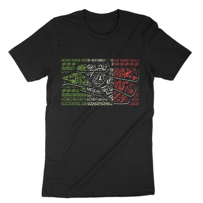 Black Aztec Calendar Mexican Eagle T-Shirt#color_black