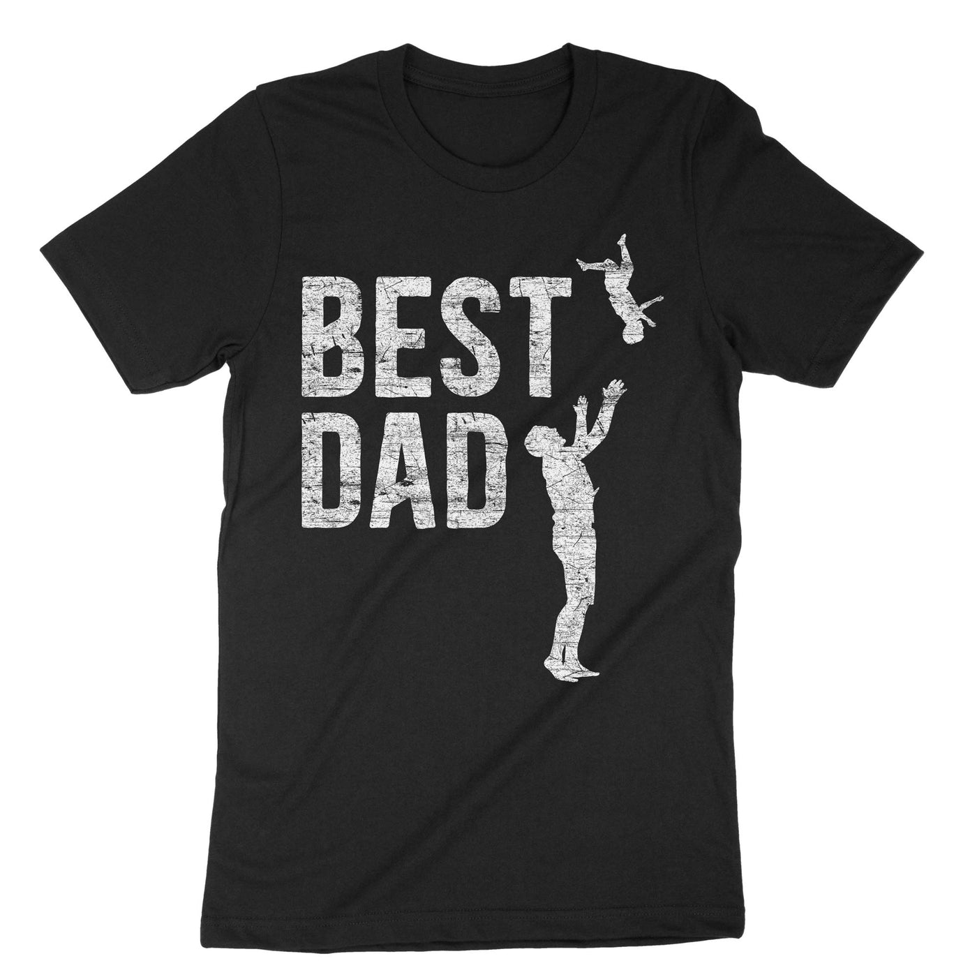 Black Funny Best Dad T-Shirt#color_black