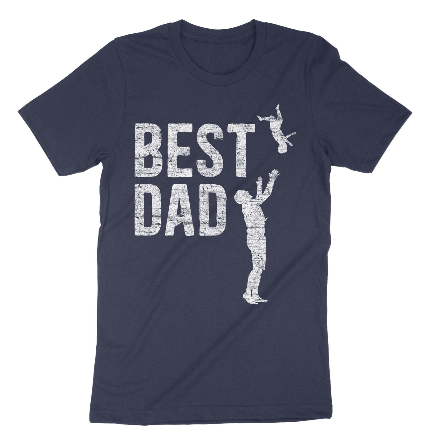 Navy Funny Best Dad T-Shirt#color_navy