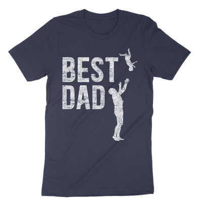 Navy Funny Best Dad T-Shirt#color_navy