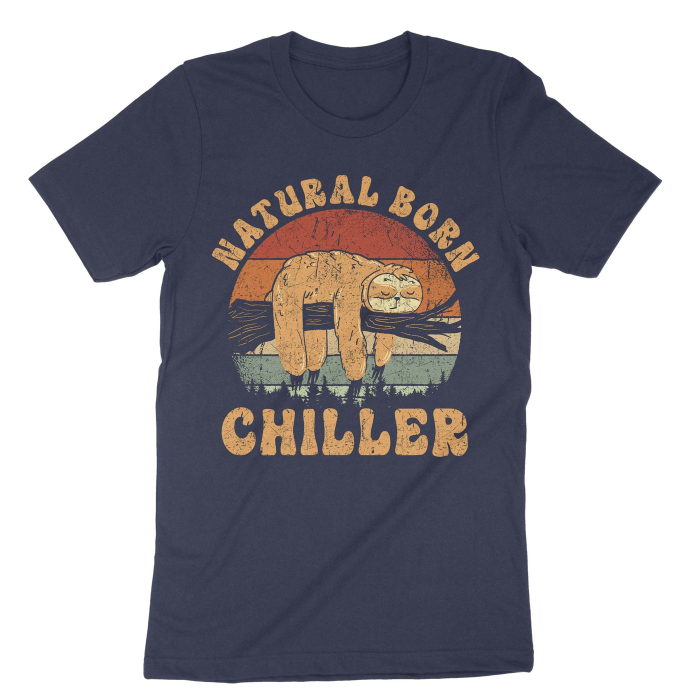 Navy Natural Born Chiller T-Shirt#color_navy