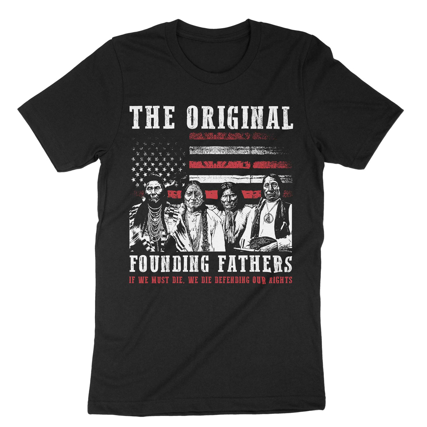 Black The Original Founding Fathers T-Shirt#color_black