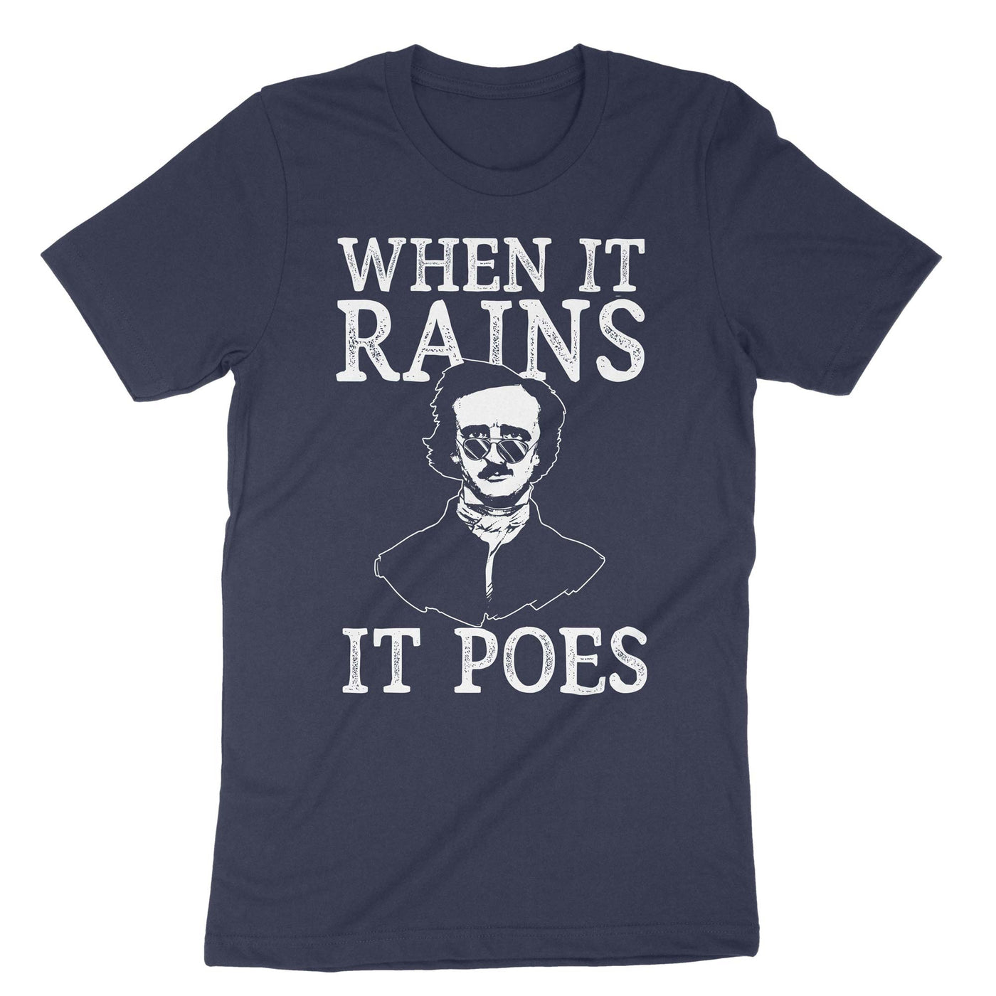 Navy When It Rains It Poes T-Shirt#color_navy