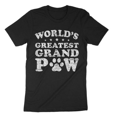 Black World's Greatest Grand Paw T-Shirt#color_black