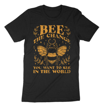 Black Bee The Change You Want To See In T-Shirt#color_black