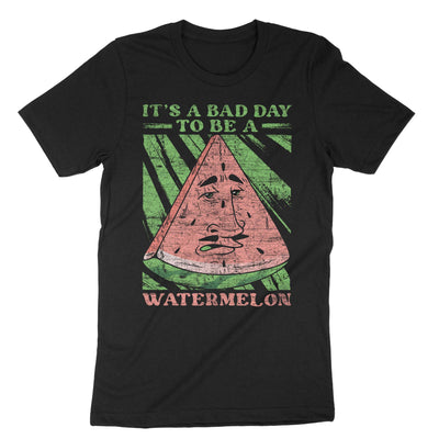 Black Its A Bad Day To Be A Watermelon T-Shirt#color_black