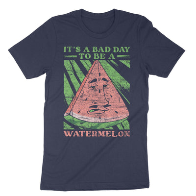 Navy Its A Bad Day To Be A Watermelon T-Shirt#color_navy