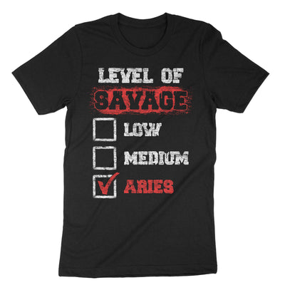 Black Level Of Savage Low Medium Aries T-Shirt#color_black