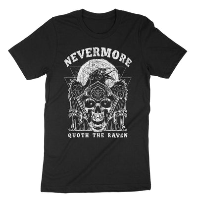 Black Nevermore (with Raven) T-Shirt#color_black