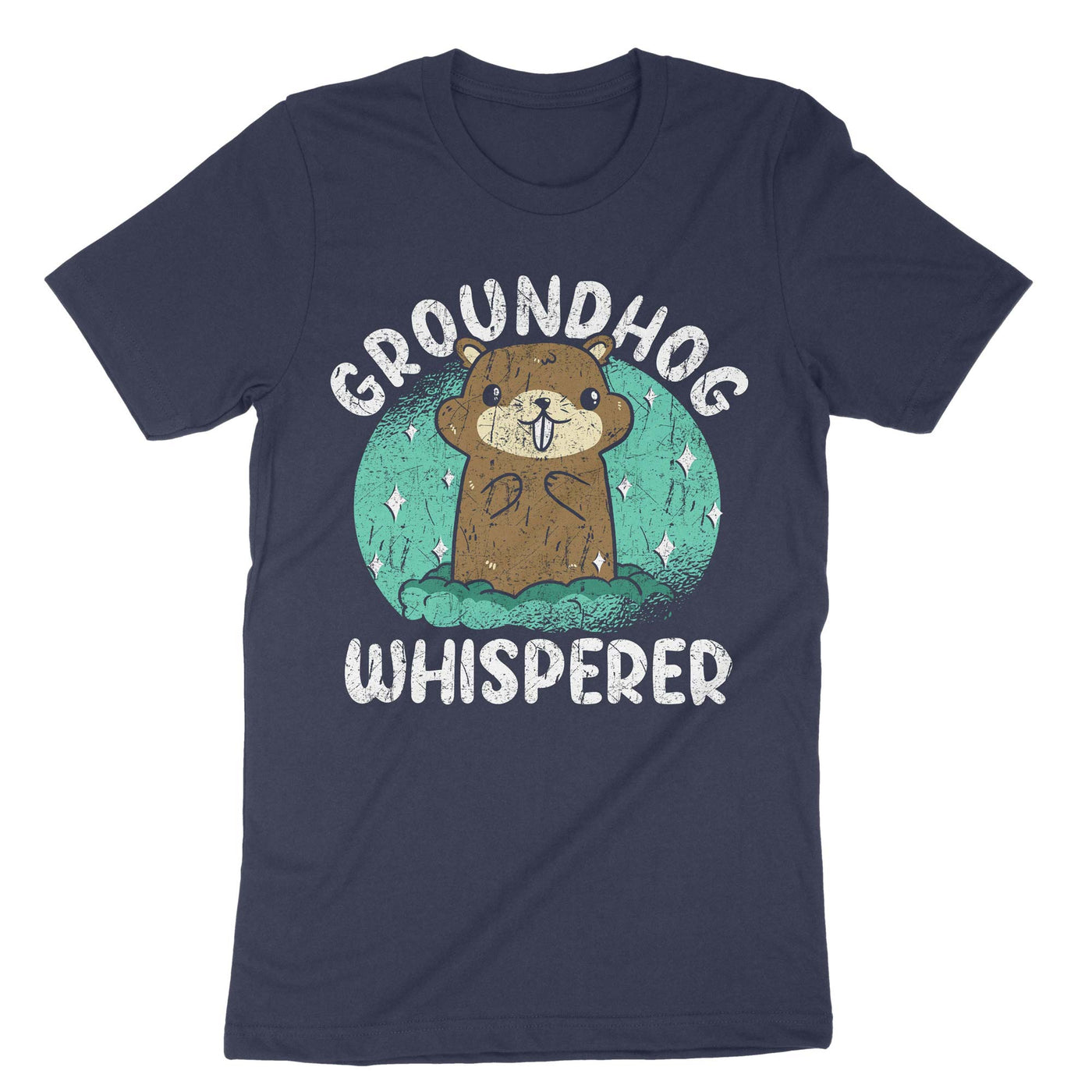 Navy Groundhog Whisperer T-Shirt#color_navy