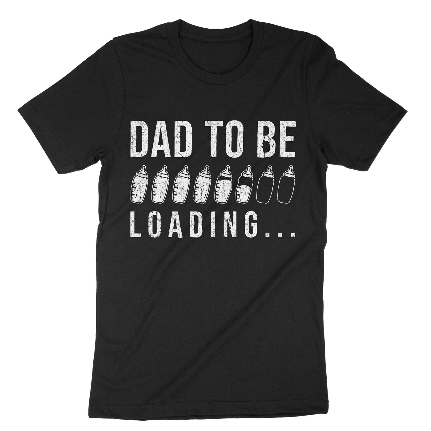Black Dad To Be Loading T-Shirt#color_black
