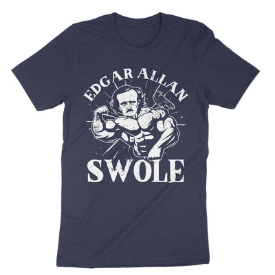 Navy Edgar Allan Swole T-Shirt#color_navy