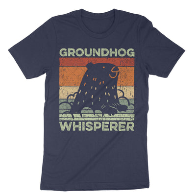 Navy Groundhog Whisperer T-Shirt#color_navy