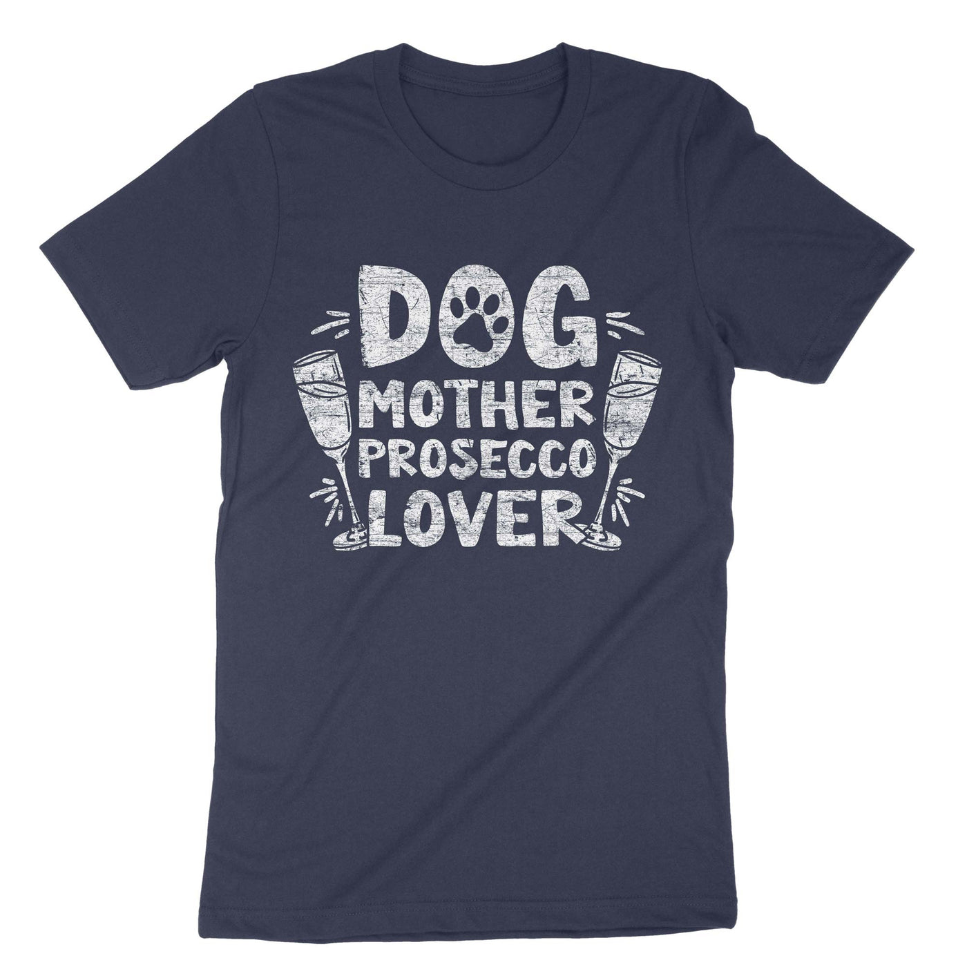 Navy Dog Mother Prosecco Lover T-Shirt#color_navy