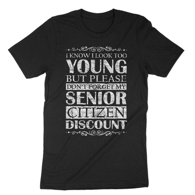 Black Funny Senior Citizen Reminder T-Shirt#color_black