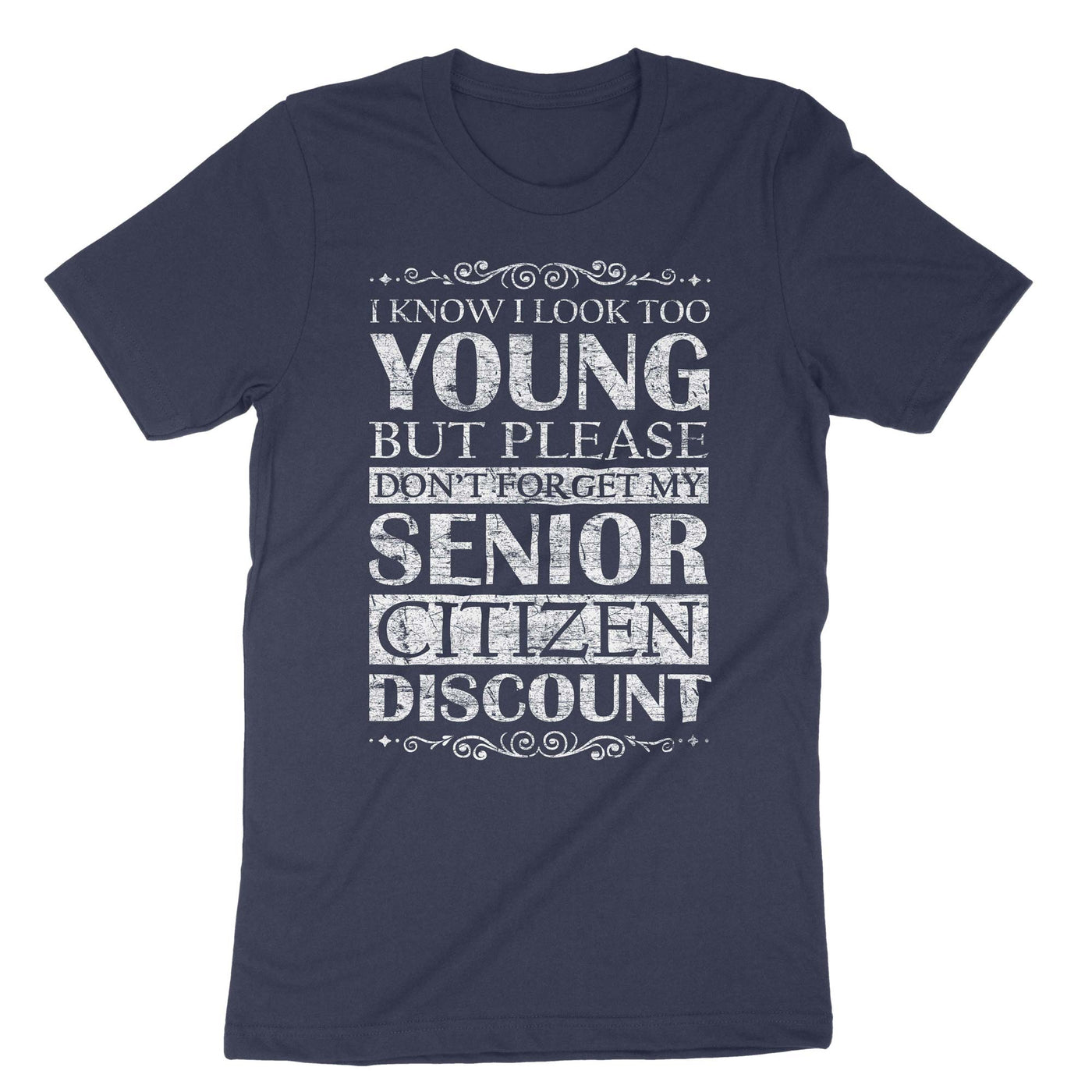 Navy Funny Senior Citizen Reminder T-Shirt#color_navy