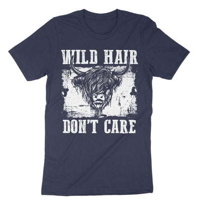 Navy Wild Hair Dont Care T-Shirt#color_navy