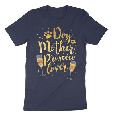 Navy Dog Mother Prosecco Lover T-Shirt#color_navy