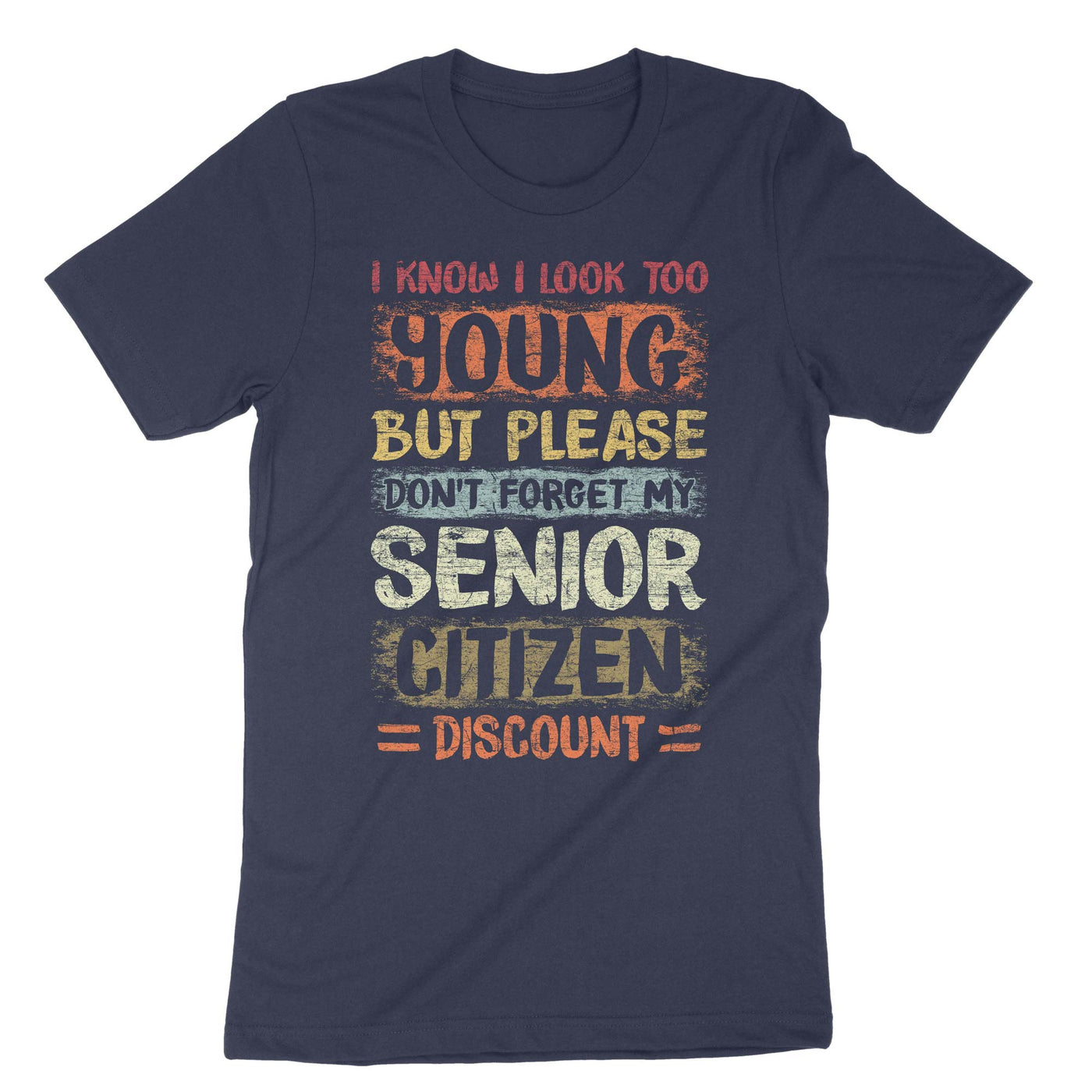 Navy Funny Senior Citizen Reminder T-Shirt#color_navy