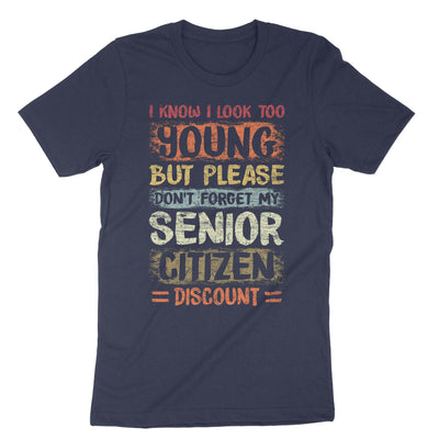 Navy Funny Senior Citizen Reminder T-Shirt#color_navy
