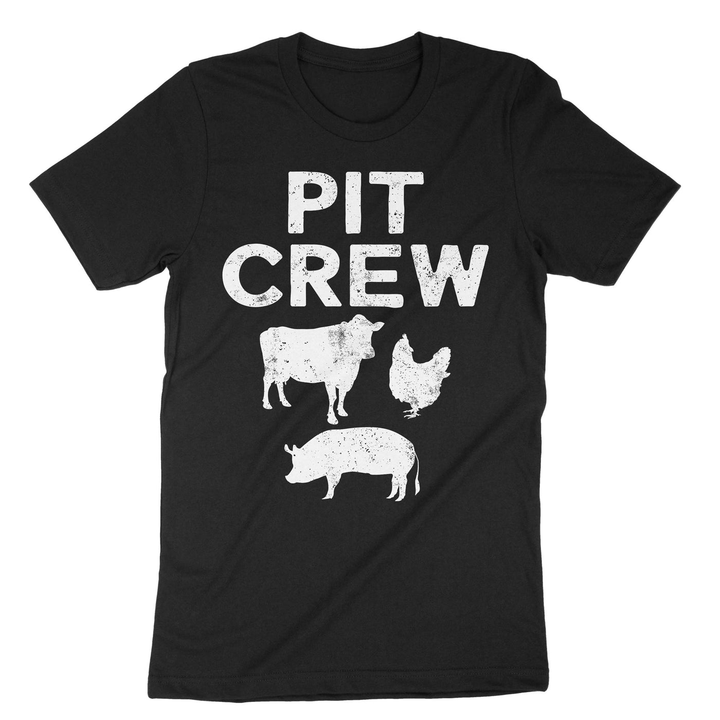 Black Pit Crew T-Shirt#color_black