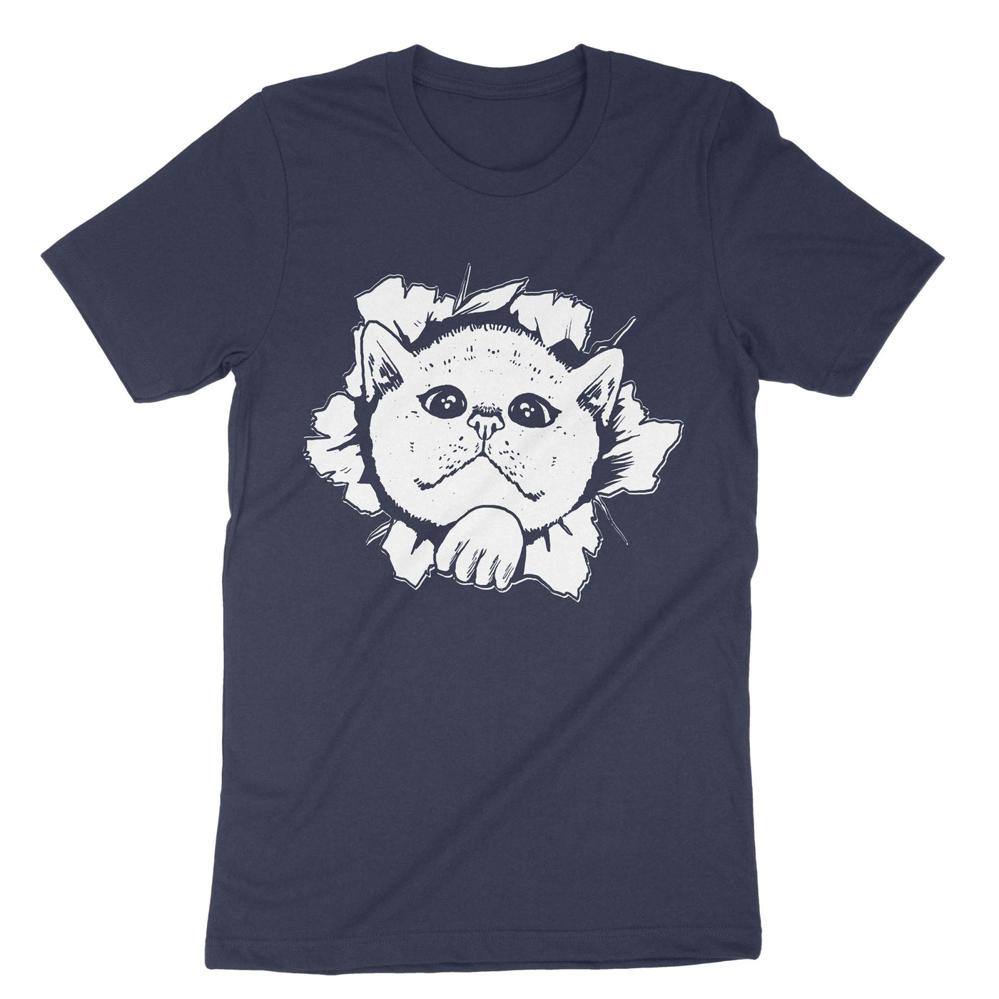 Navy Cat T-Shirt#color_navy