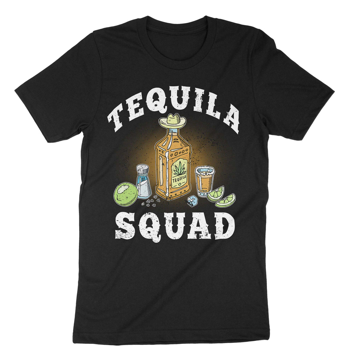 Black Tequila Squad T-Shirt#color_black