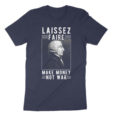 Navy Adam Smith Laissez Faire T-Shirt#color_navy