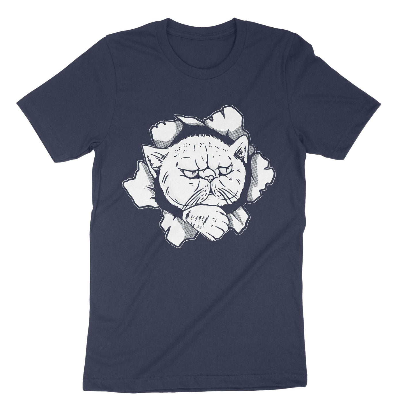 Navy Cat T-Shirt#color_navy