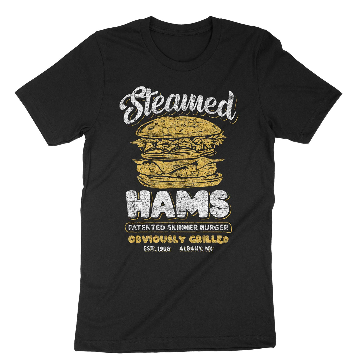Black Steamed Hams T-Shirt#color_black