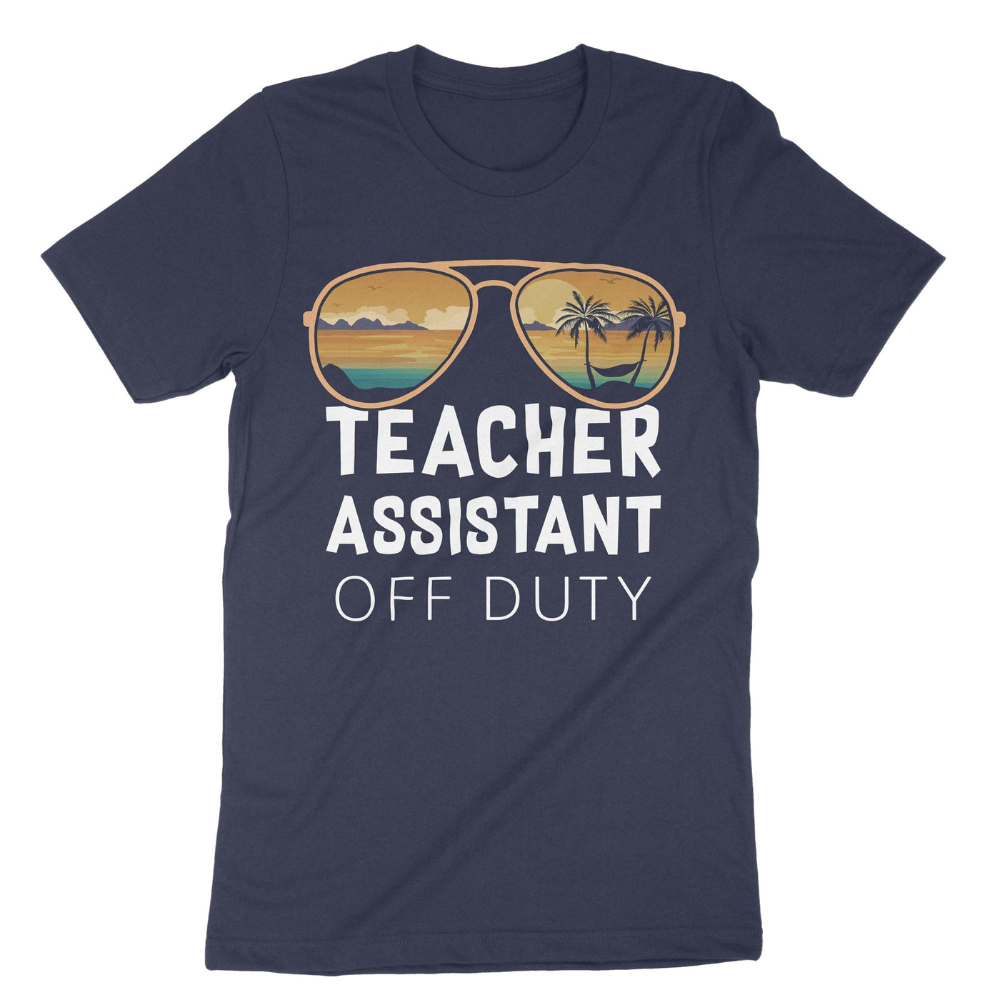 Navy Teacher Assistant Off Duty T-Shirt#color_navy