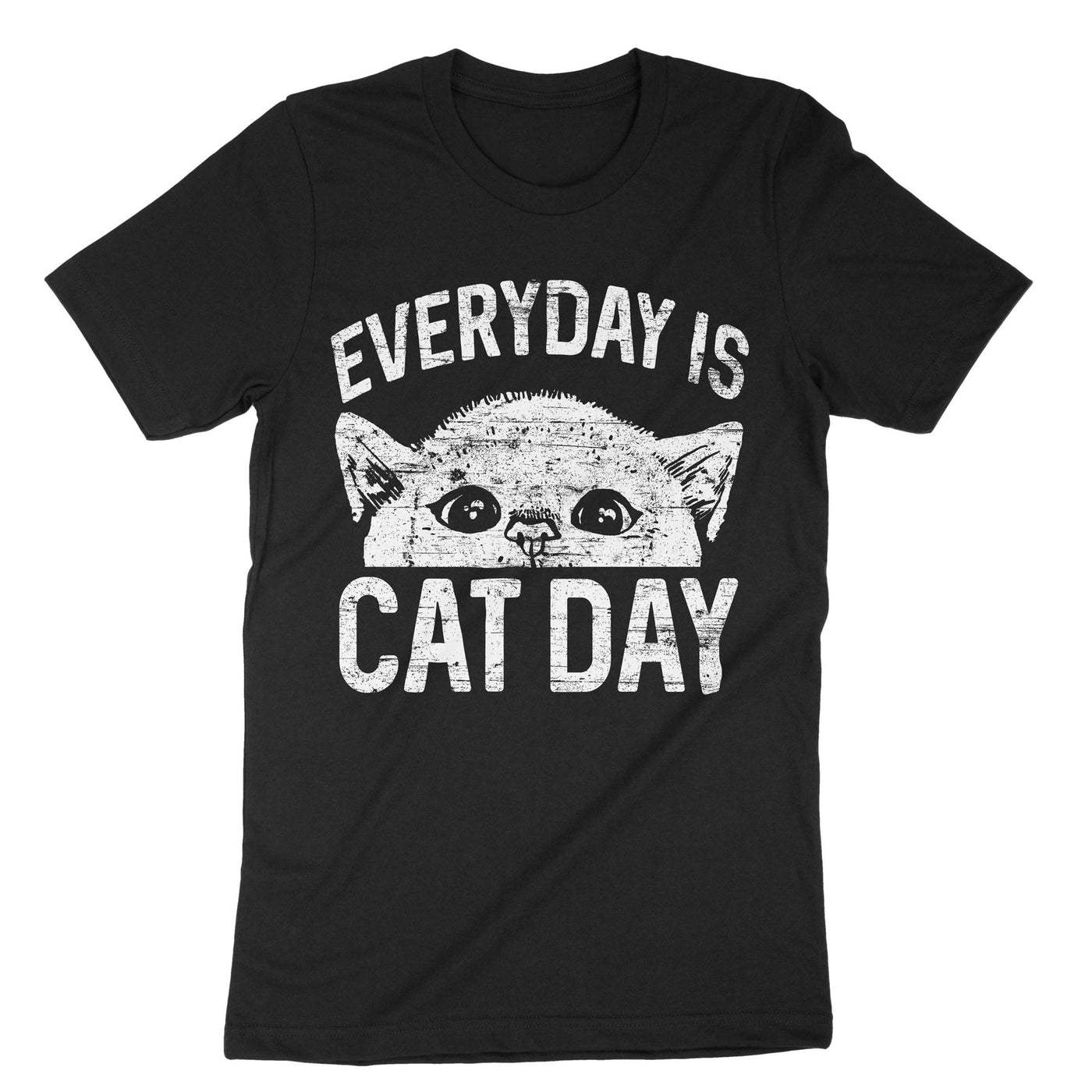 Black Everyday Is Cat Day T-Shirt#color_black