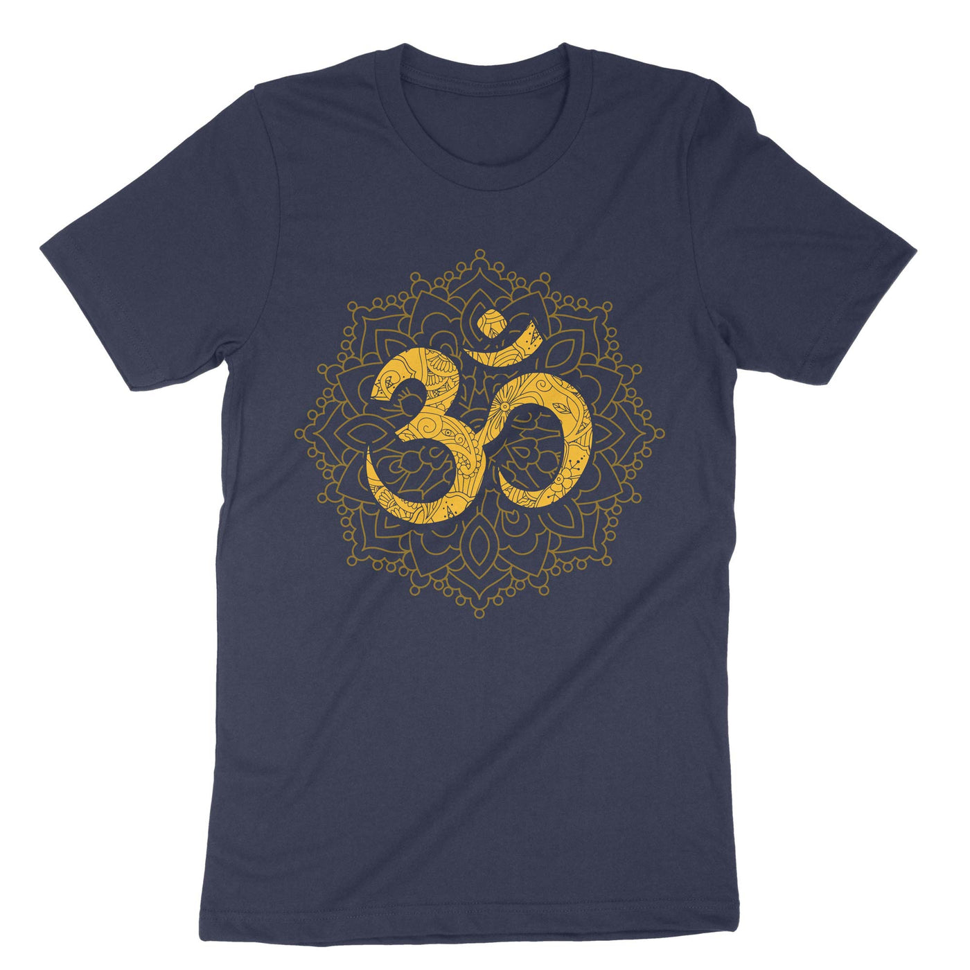 Navy Om Mantra T-Shirt#color_navy