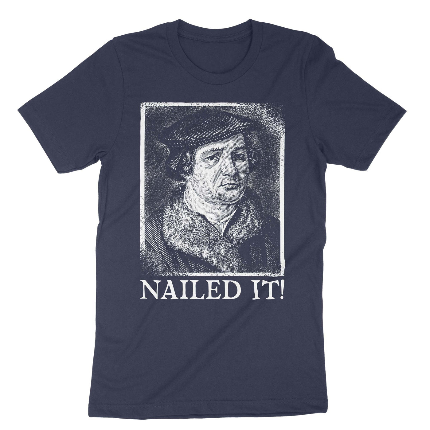 Navy Martin Luther Nailed It' T-Shirt#color_navy