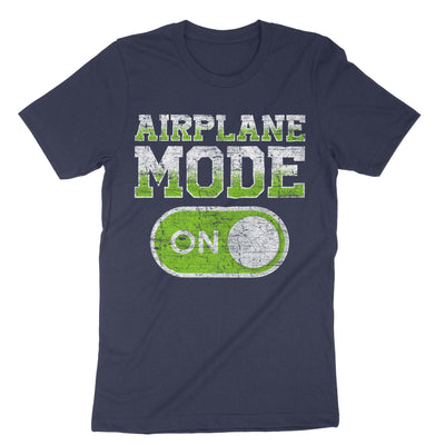 Navy Airplane Mode On Vacation Summer Piolot Aviator T-Shirt#color_navy