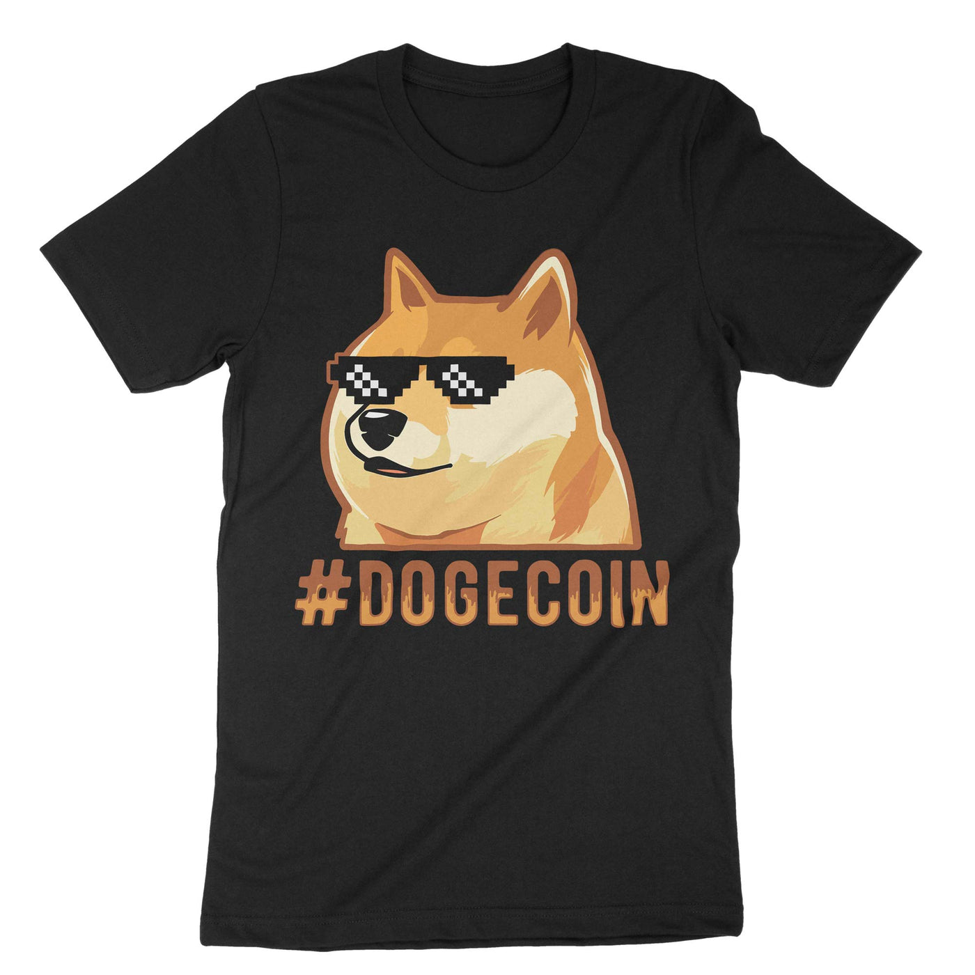 Black Dogecoin T-Shirt#color_black
