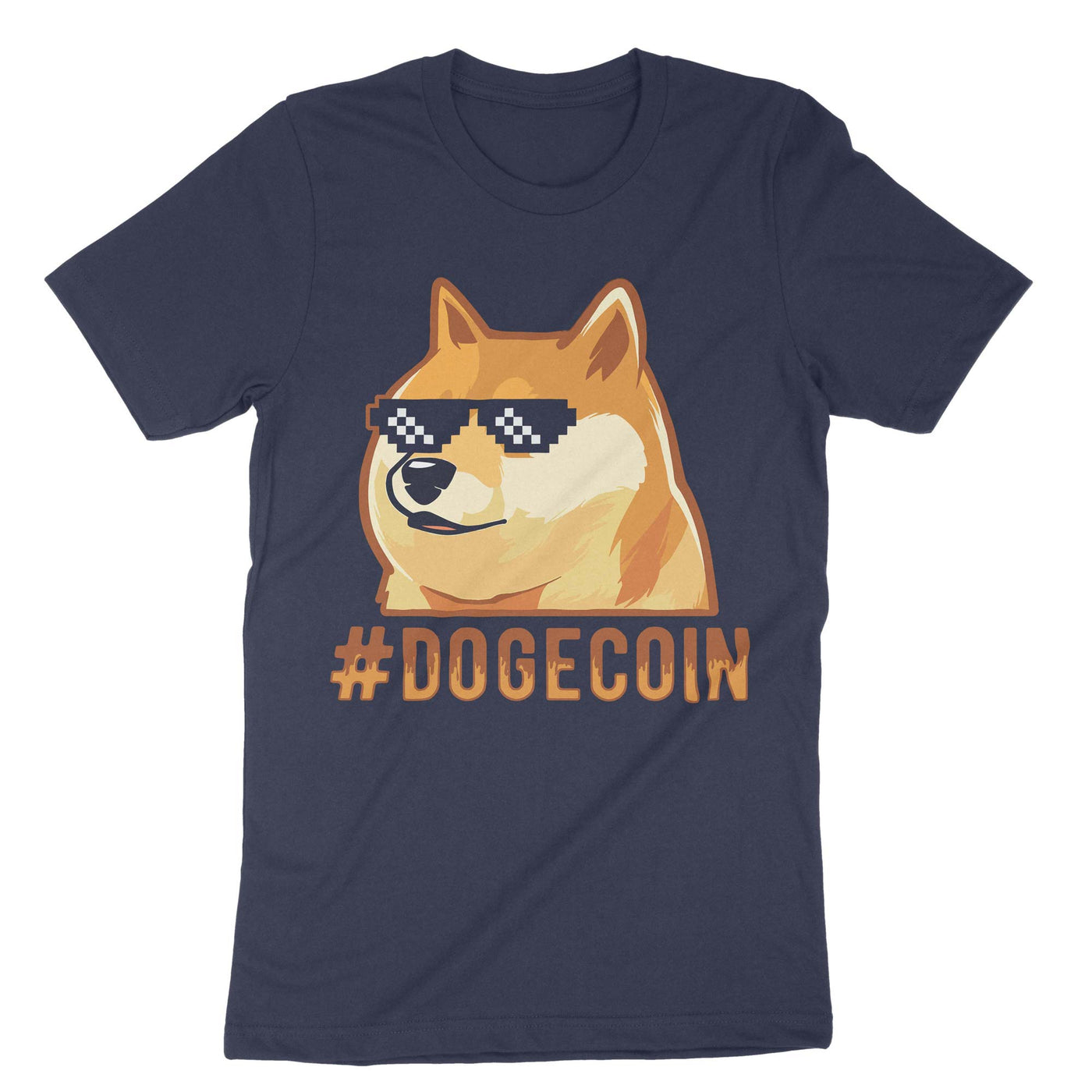Navy Dogecoin T-Shirt#color_navy