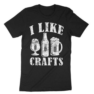 Black I Like Crafts T-Shirt#color_black