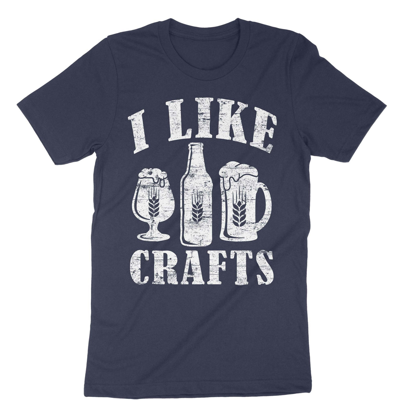 Navy I Like Crafts T-Shirt#color_navy