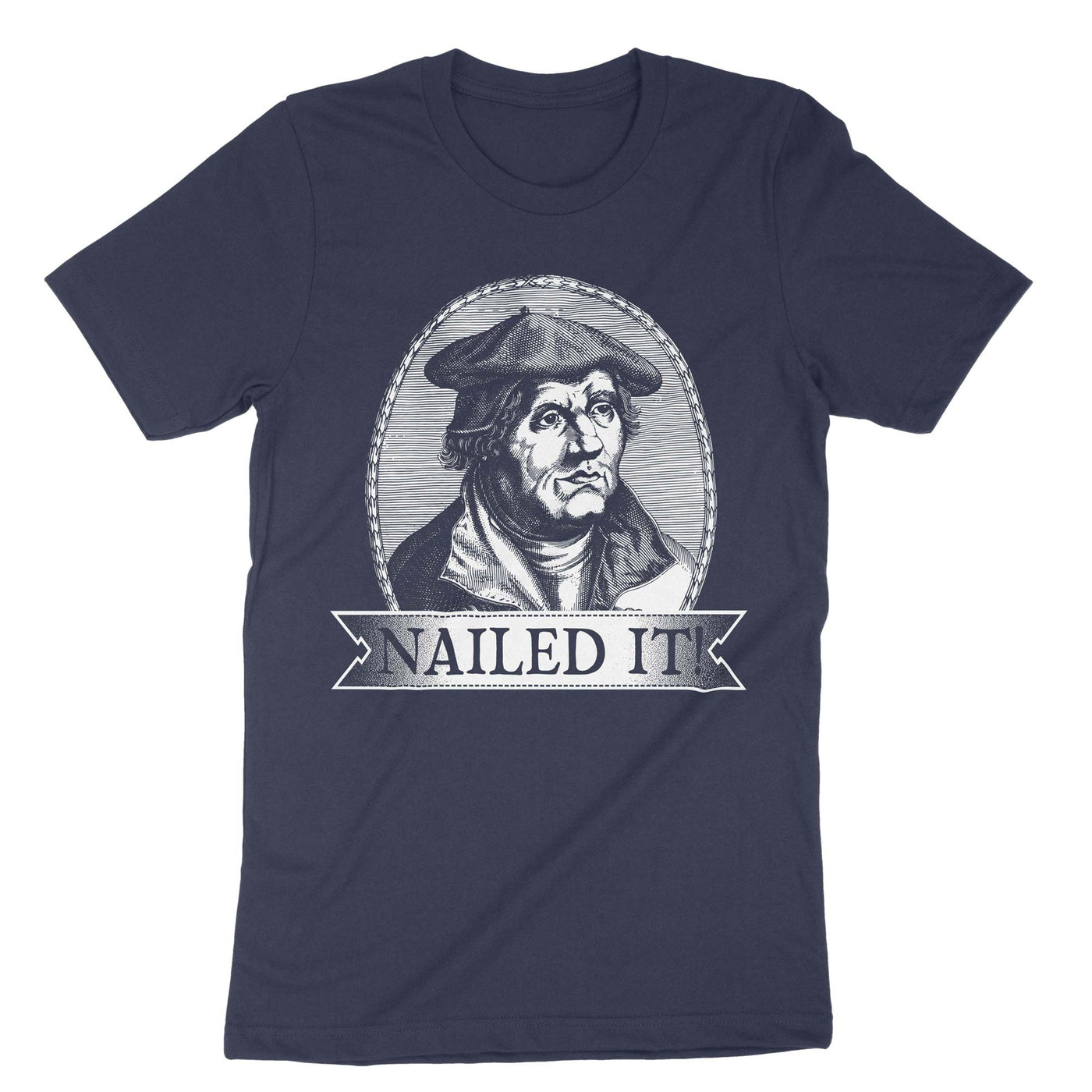 Navy Martin Luther Nailed It' T-Shirt#color_navy