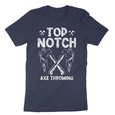 Navy Top Notch Axe Throwing T-Shirt#color_navy