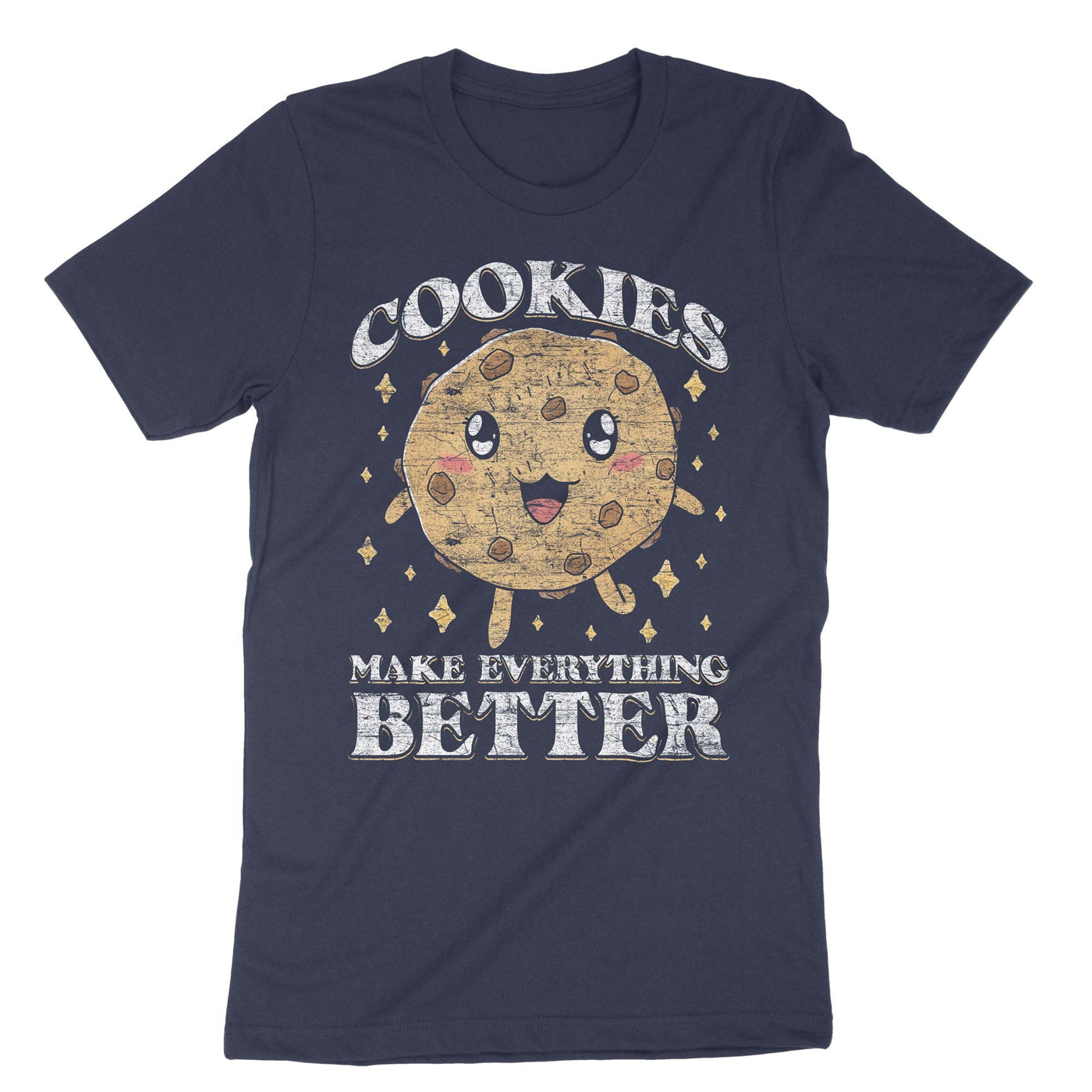 Navy Cookies Make Everything Better T-Shirt#color_navy