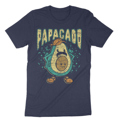 Navy Papacado Vegan Dad T-Shirt#color_navy