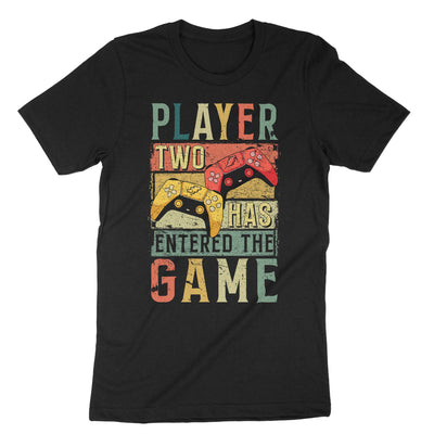 Black Player 2 Has Entered The Game T-Shirt#color_black