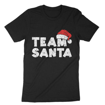 Black Team Santa T-Shirt#color_black