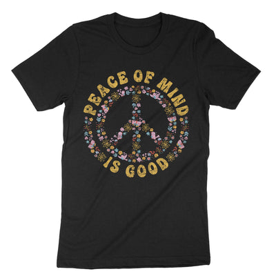 Black Peace Of Mind Is Good T-Shirt#color_black