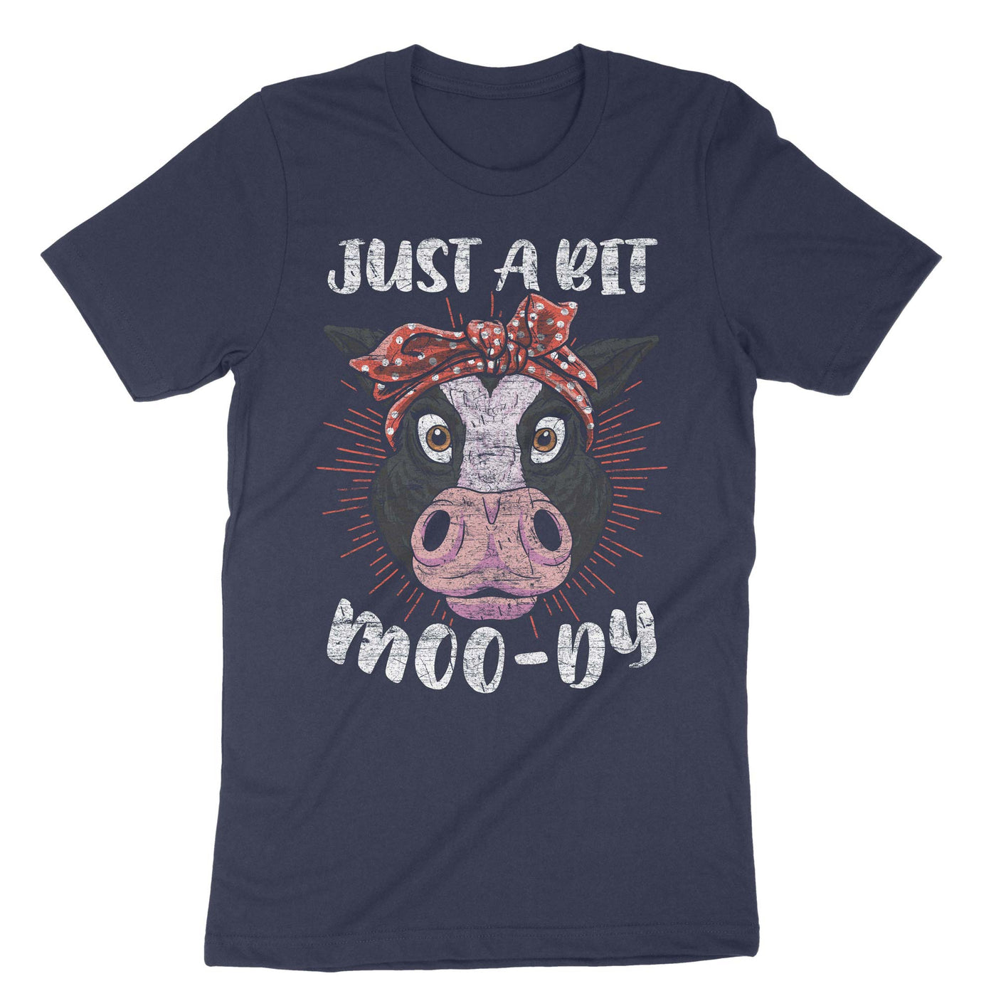 Navy Just A Bit Moo-dy T-Shirt#color_navy